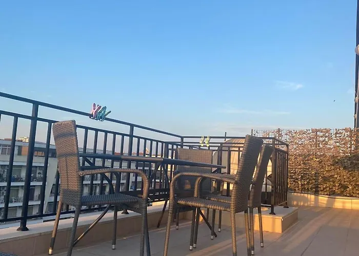 Luxury Penthouse Studio With Outdoor Hot Tub And Panoramic Views * Sunny Beach
